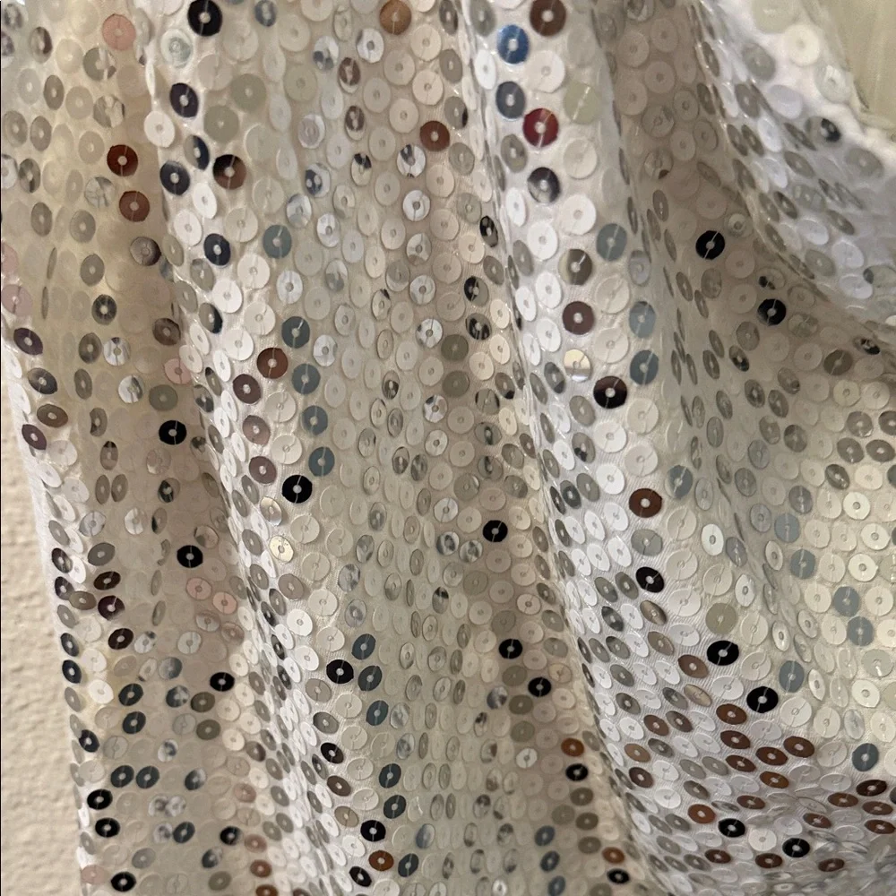 Michael Kors Silver Sequin Blouse
